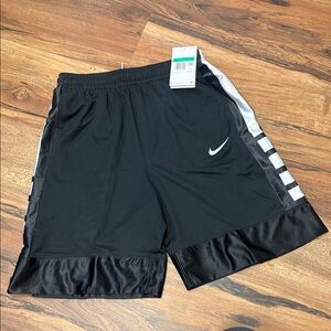 Nike Boys Dri Fit Black and Silver Athletic Shorts NWT